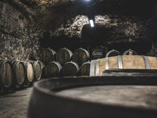 Tonneau de la cave du château Gaudrelle